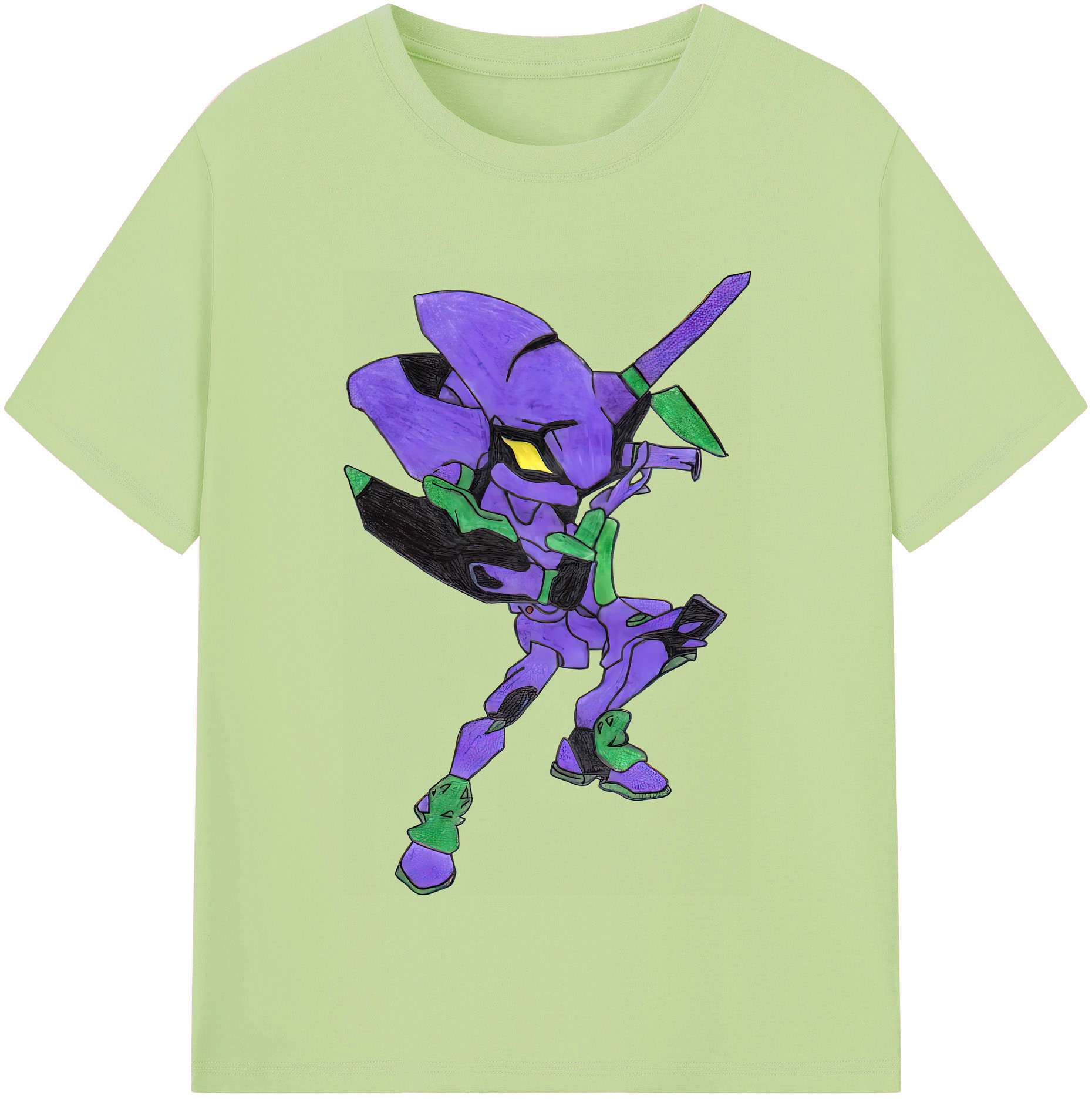 （画像用） EVA 新世紀エヴァンゲリオン 綿100％半袖Tシャツ（フロントプリント）